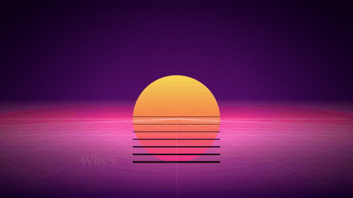 Retrowave expansion-pack scene from the video studio